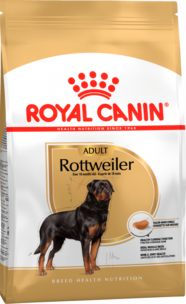 Royal Canin Rottweiler Adult корм для взрослых собак породы ротвейлер от 18 месяцев и старше