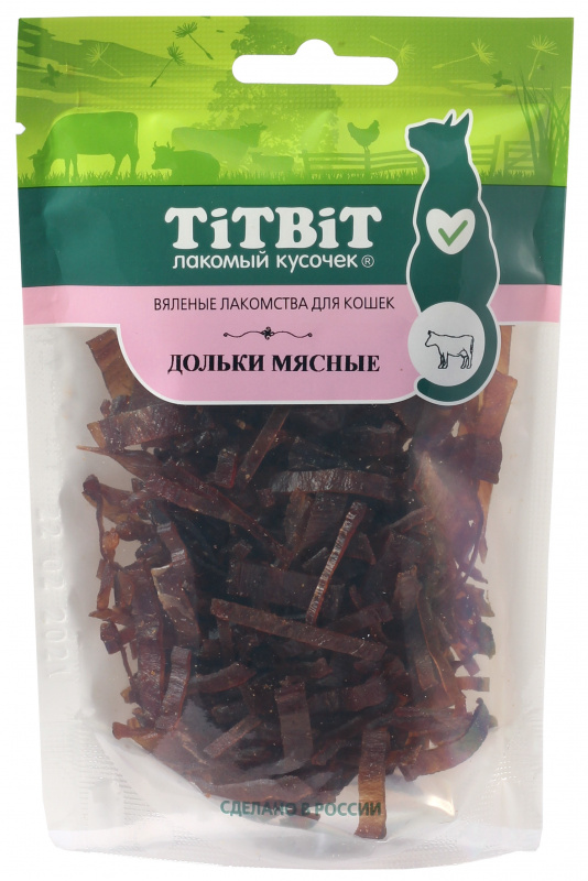 TitBit дольки мясные для кошек (Вяленые лакомства) 40 гр