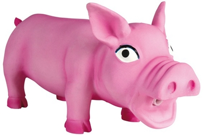 Trixie игрушка для собак Свинка хрюкающая латекс 23 см