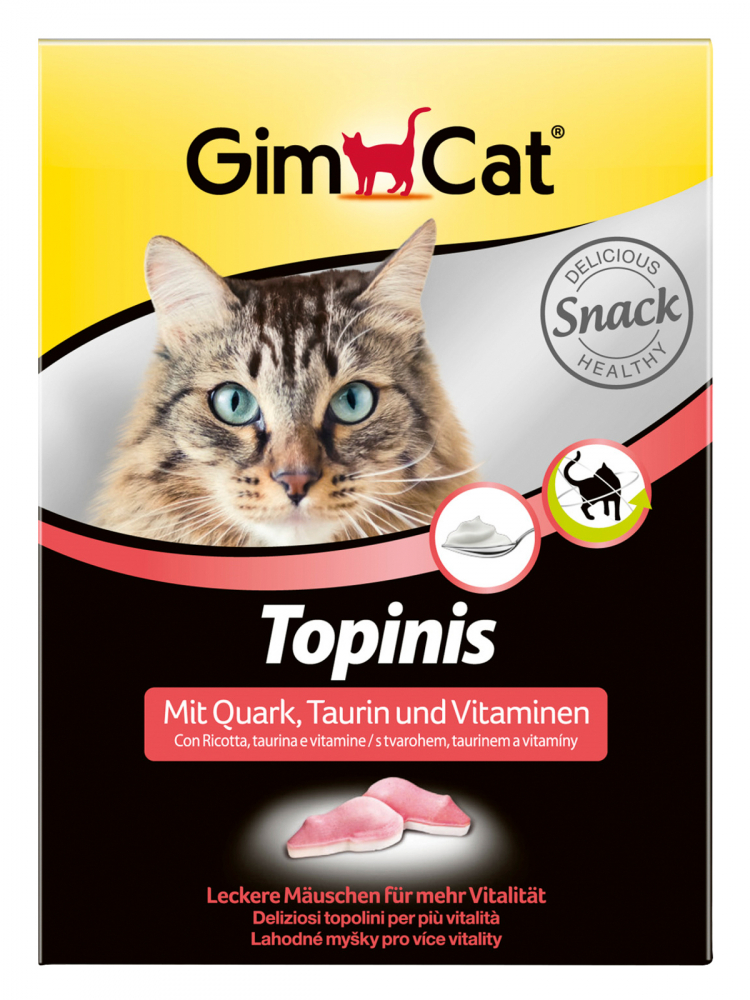 Gim Cat Topinis мышки с творогом, таурином и витаминами 220 гр