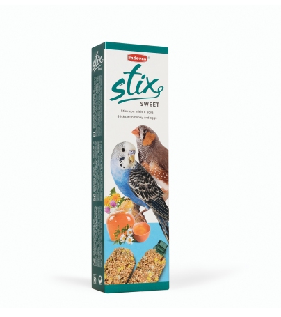 Padovan Stix Sweet Cocorite Ed Esotici лакомства для взрослых волнистых попугаев и маленьких экзотических птиц 80 гр