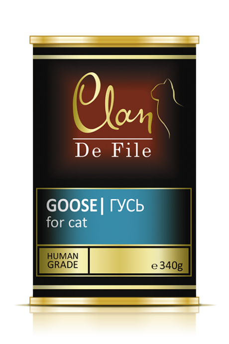 Clan De File консервы для кошек гусь 340 гр
