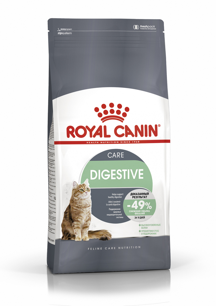 Royal Canin Digestive Care питание для кошек в возрасте от 1 года и старше, обеспечивающее оптимальное комфортное пищеварение