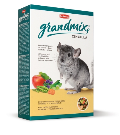 Padovan Grandmix Cincillà комплексный корм для шиншилл и дегу 850 гр