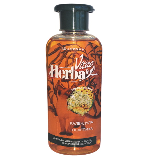 Herba Vitae шампунь для котов и кошек с короткой шерстью 250 мл
