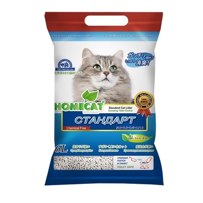 Homecat Ecoline комкующийся наполнитель