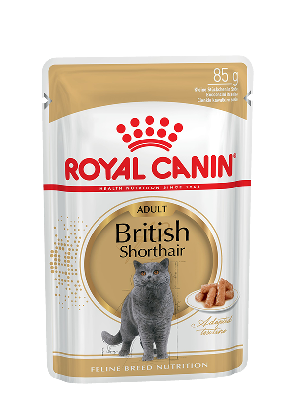 Royal Canin BRITISH SHORTHAIR ADULT кусочки в соусе 85 гр
