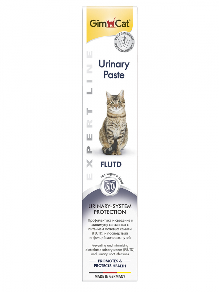Gim Cat Expert Line Urinary Paste паста для нормализации работы мочевой системы и поддержания общего состояния здоровья кошек 50 гр