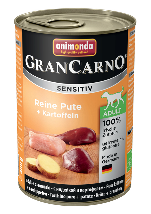 Animonda GranCarno Sensitiv c индейкой и картофелем 400 гр