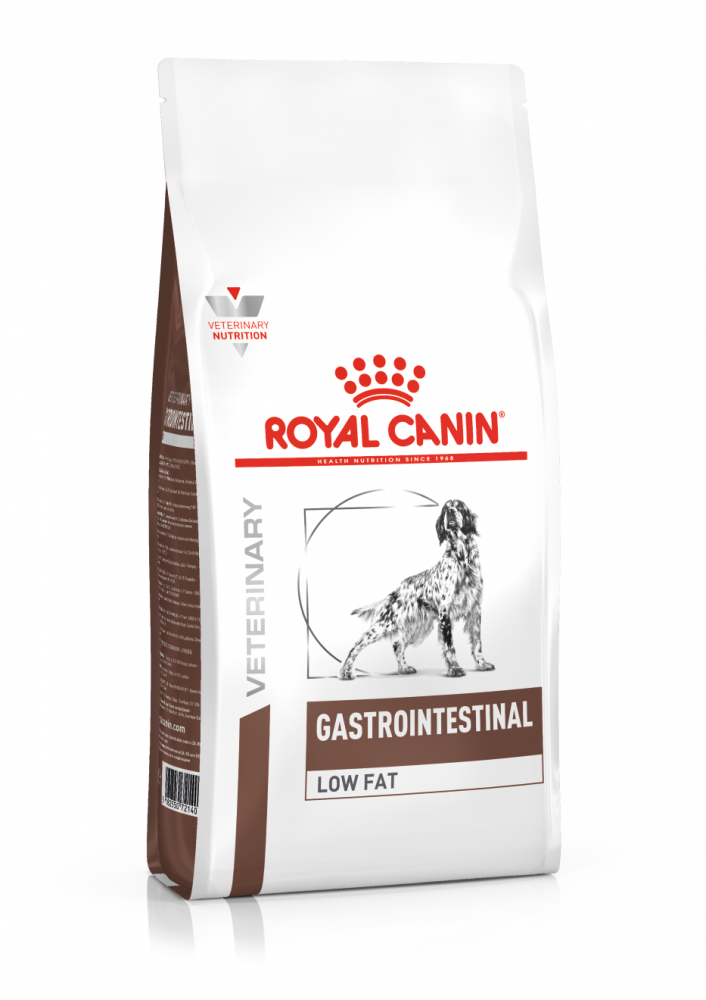 Royal Canin Gastro Intestinal Low Fat диета для собак при нарушении пищеварения, остром панкреатите и гиперлипидемии