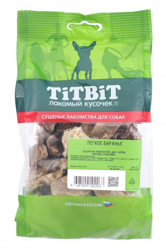 TitBit Легкое баранье - мягкая упаковка 30 гр