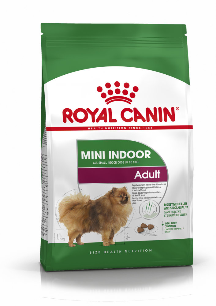 Royal Canin Mini Indoor Life Adult корм для собак мелких размеров, живущих в помещении ( от 10 месяцев до 8 лет )