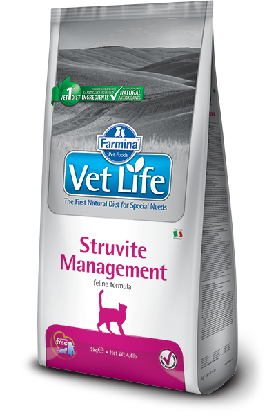 Farmina Vet Life Struvite Management диетический корм для кошек для лечения и профилактики рецидивов струвитного уролитиаза и идиопатического цистита