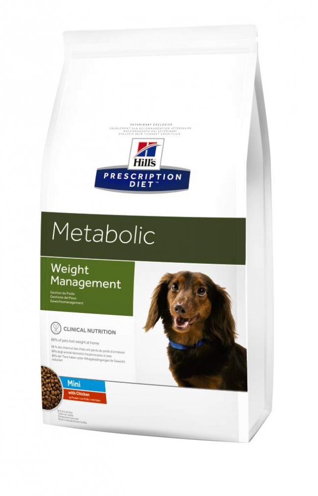 Хиллс Prescription Diet Metabolic Mini для собак мелких пород с избыточным весом или ожирением