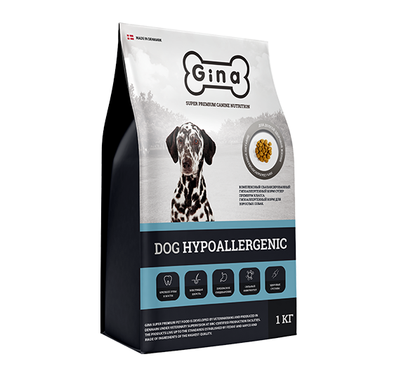 Gina Dog Hypoallergenic гипоаллергенный для собак