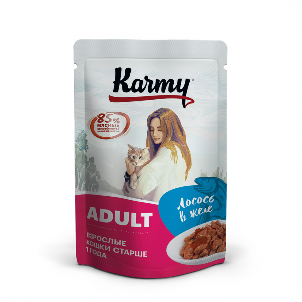 Karmy Adult лосось в желе 80 гр