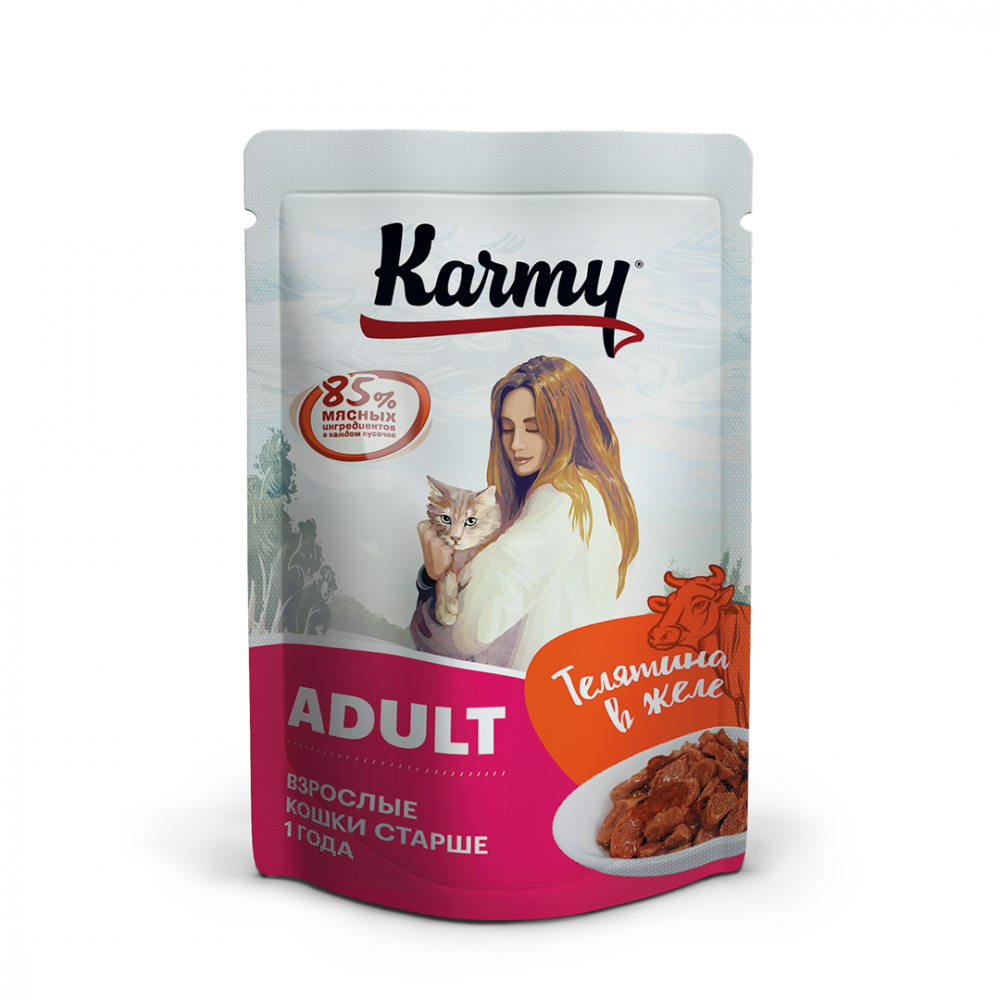 Karmy Adult телятина в желе 80 гр