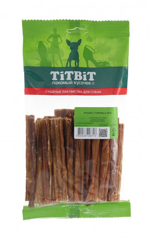 TitBit Кишки говяжьи BIG - мягкая упаковка 72 гр