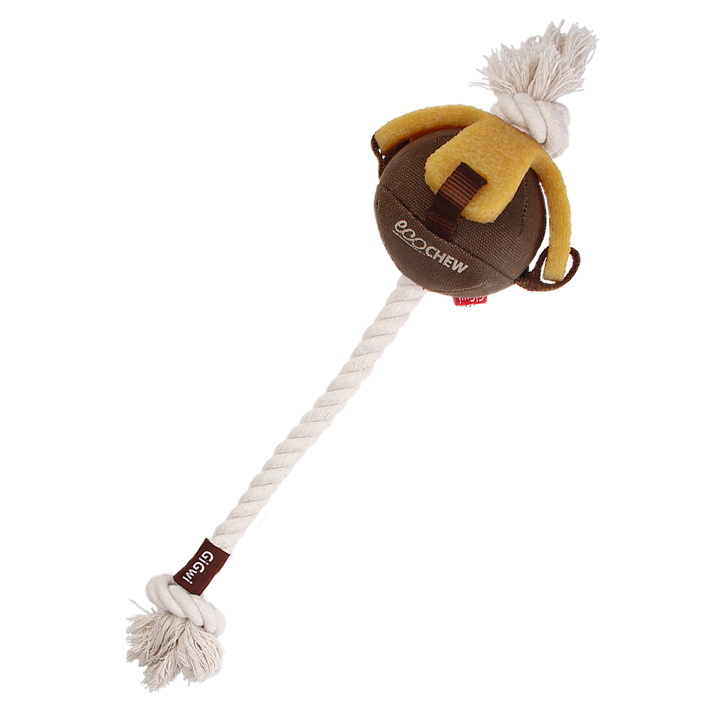 Gigwi игрушка для собак «Gum Gum Dog» мяч на веревке 40 см