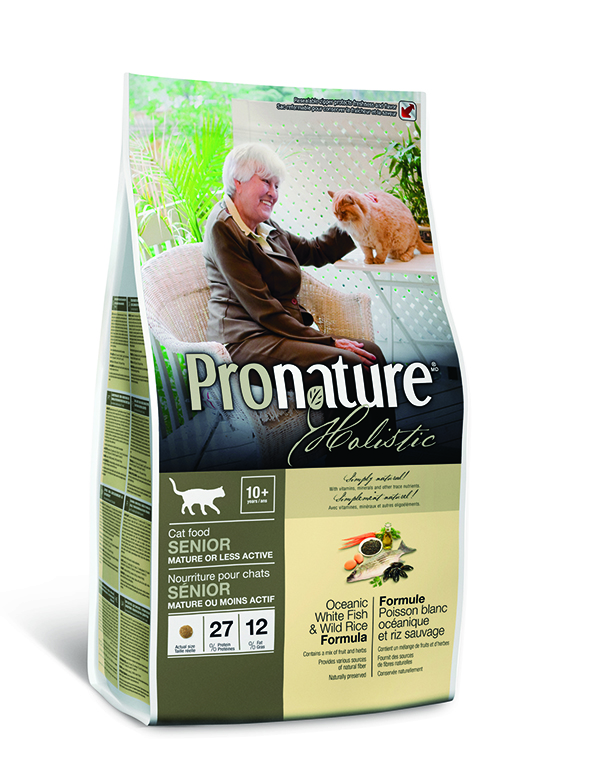 Pronature Holistic для пожилых кошек с океанической рыбой