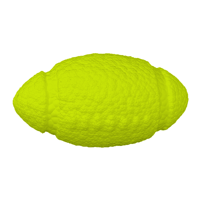 Игрушка Mr.Kranch для собак Мяч-регби 14 см неоновая желтая