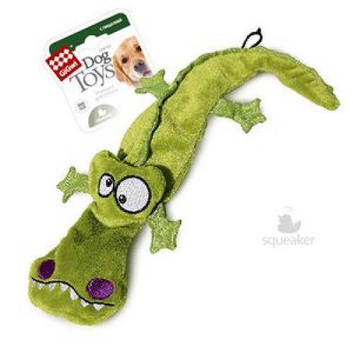 Gigwi игрушка для собак крокодил с 4-мя пищалками