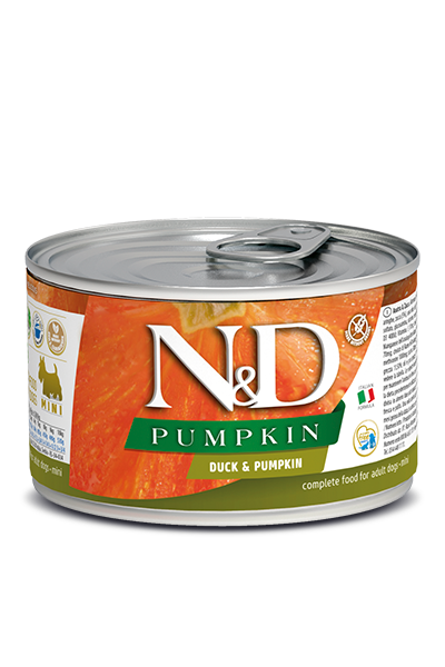Farmina N&D Pumpkin консервы для собак мелких пород утка с тыквой 140 гр