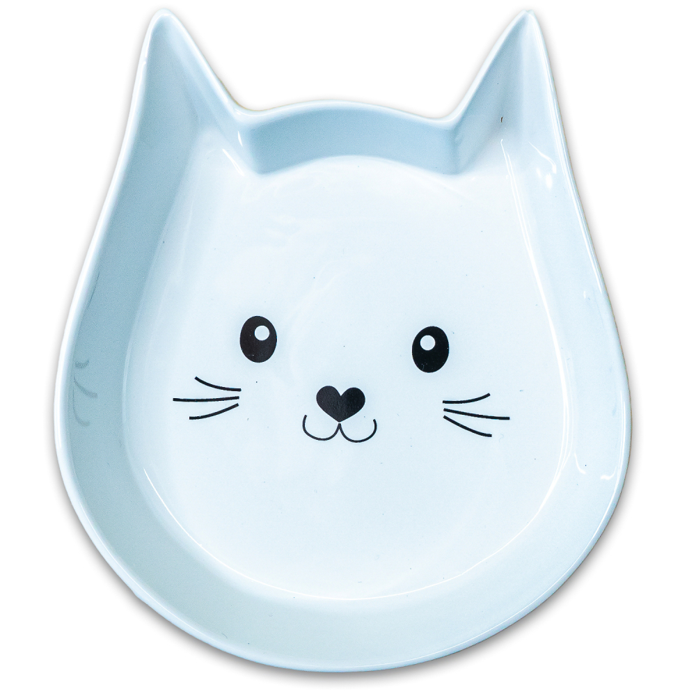 Mr.Kranch миска керамическая для кошек Мордочка кошки 200 мл белая