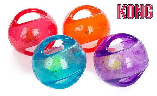 KONG игрушка для собак Джумблер Мячик L/XL 18 см синтетическая резина	