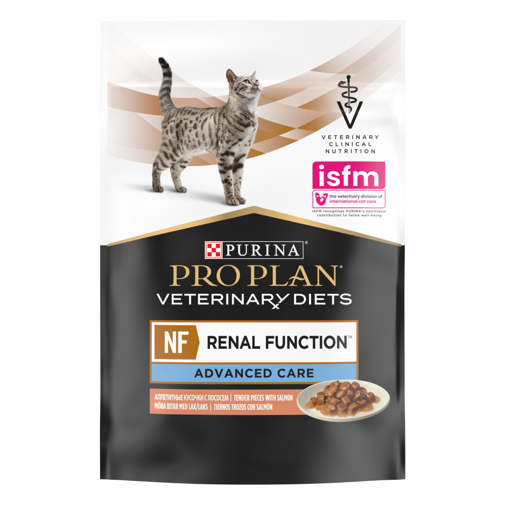 PRO PLAN  VETERINARY DIETS NF Renal Function Advanced Care (Поздняя стадия) для поддержания функции почек при хронической почечной недостаточности, с лососем, 85 г