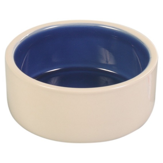 TRIXIE 0,35 л 12 см миска керамическая для собаки кремово голубая