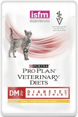 Purina Pro Plan DIABETES MANAGEMENT - диетотерапия сахарного диабета у взрослых кошек курица 85 гр