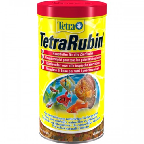 Tetra Rubin корм для усиления естественной окраски рыб, хлопья 