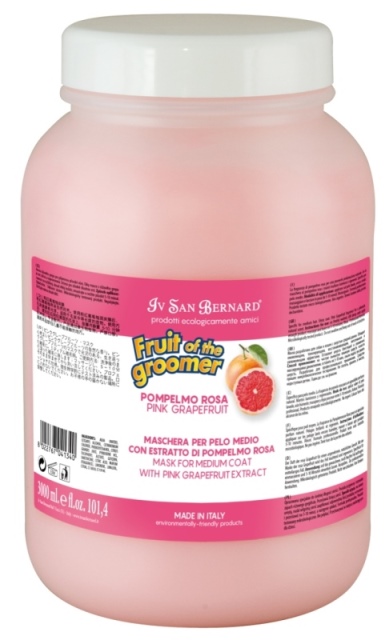 Iv San Bernard Fruit of the Grommer Pink Grapefruit Восстанавливающая маска для шерсти средней длины 3 л