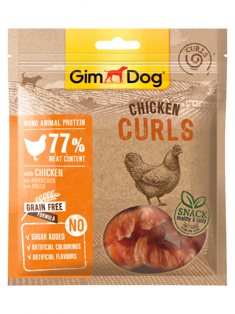 Gim Dog Chicken Curls куриные спиральки 55 гр