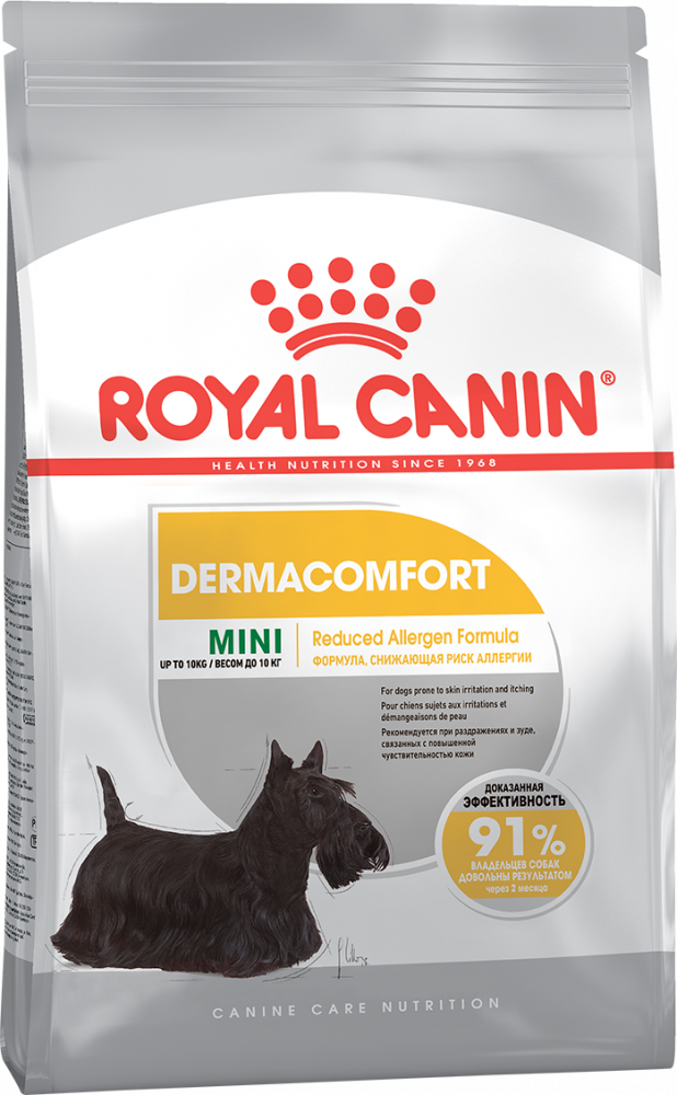 Royal Canin MINI DermaComfort корм для собак с раздражениями кожи и зудом
