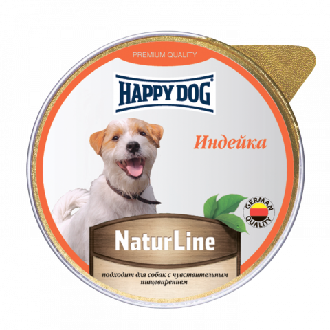 Happy Dog Nature Line индейка паштет 125 гр