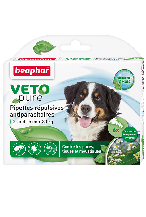  Beaphar Капли био от блох, клещей и комаров для собак крупных пород.