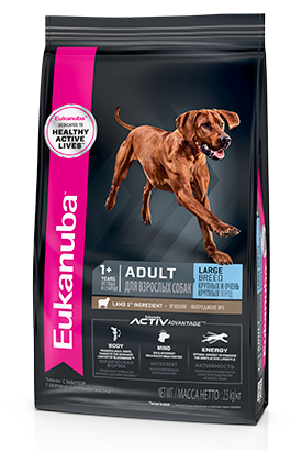 Eukanuba Adult Large Breed для собак крупных пород с ягненком и рисом