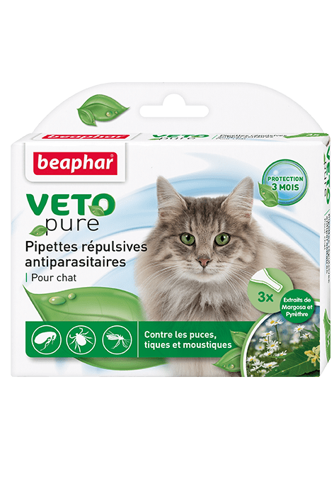 Beaphar VETO pure капли био от блох, клещей и комаров для кошек