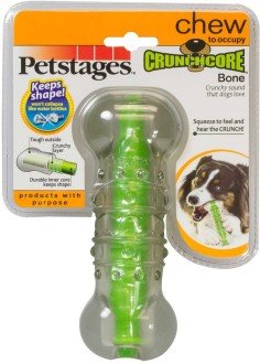 Petstages игрушка для собак «Хрустящая косточка» резиновая 15 см большая