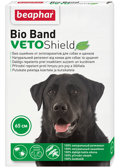 Beaphar Био ошейник VETO Shield Bio Band от эктопаразитов для собак и щенков .