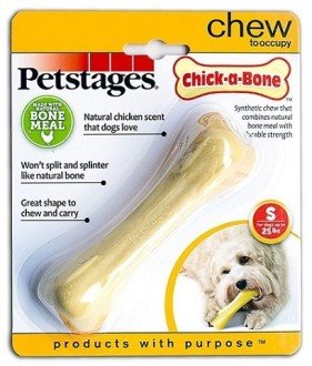 Petstages игрушка для собак Chick A Bone косточка с ароматом курицы 11 см малая