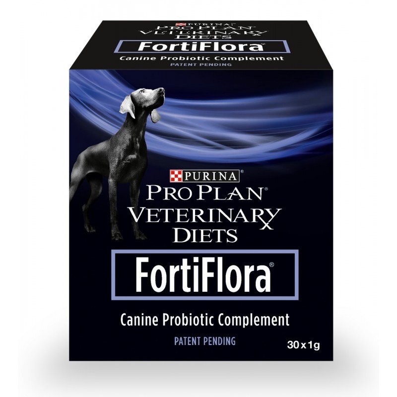 Purina Pro Plan Veterinary Diets FortiFlora для поддержания баланса микрофлоры и здоровья кишечника у собак, 30 пак. по 1 гр