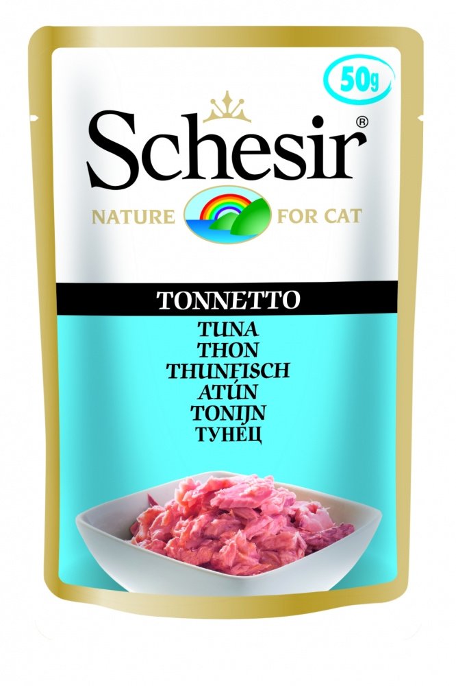 Schesir консервы для кошек с тунцом 50 гр