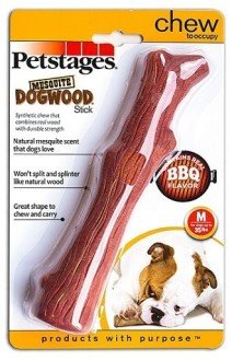 Petstages игрушка для собак Mesquite Dogwood с ароматом барбекю 18 см средняя