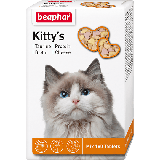 Beaphar Кормовая добавка Kitty's Mix для кошек 180 таблеток
