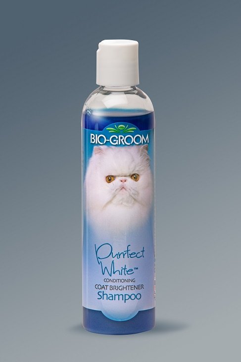 Bio-Groom Purrfect White Shampoo шампунь для кошек, повышает яркость окраса 237 мл	