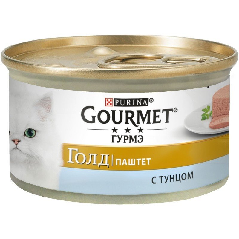 GOURMET GOLD Консервы для кошек Тунец мусс  85 гр
