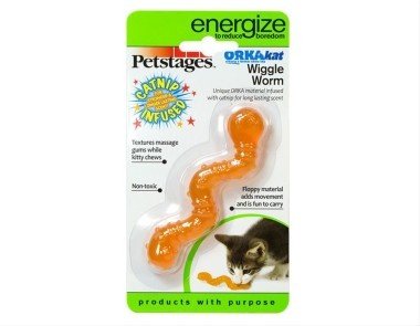Petstages игрушка для кошек Energize «Орка червяк»
